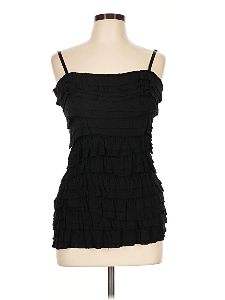Pre-owned Bailey44 Sleeveless Top Black Square Neckline Tops