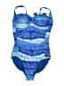 Nicole Miller Studio Print Blue One Piece Swimsuit Size L - photo 1