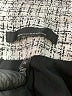 White House Black Market 100% Polyester Houndstooth Gray Blazer Size 14 - photo 6