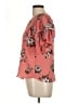 Lily White 100% Polyester Pink Short Sleeve Blouse Size L - photo 5