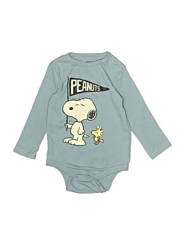 Peanuts Long Sleeve Onesie (view 1)