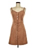 J for Justify Solid Brown Casual Dress Size M - photo 1