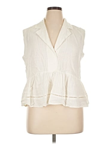 Cupio Sleeveless Button-Down Shirt (view 1)