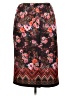 ECI Print Brown Casual Skirt Size XL - photo 2