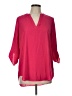 Decree 100% Polyester Pink 3/4 Sleeve Blouse Size L - photo 1