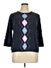IZOD 100% Cotton Argyle Blue Pullover Sweater Size 1X - photo 1
