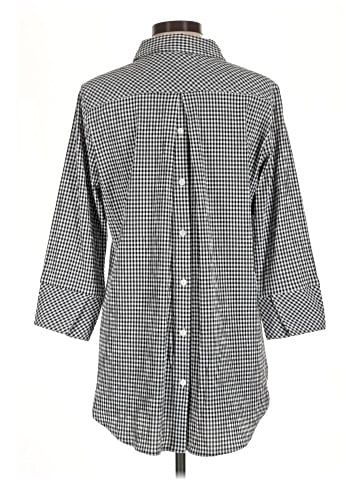 Boho Chic 3/4 Sleeve Button-Down Shirt (view 2)
