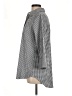 Boho Chic Houndstooth Silver 3/4 Sleeve Button-Down Shirt Size L - photo 5
