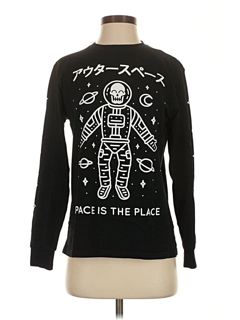 Pre-owned Assorted Brands Long Sleeve T-shirt In Black