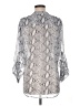 Kut from the Kloth Animal Print Silver 3/4 Sleeve Blouse Size M - photo 2