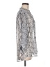 Kut from the Kloth Animal Print Silver 3/4 Sleeve Blouse Size M - photo 4