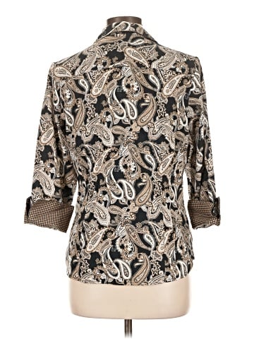 Foxcroft 3/4 Sleeve Button-Down Shirt (view 2)