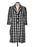 St. John Collection Houndstooth Ivory Coat Size 6 - photo 1