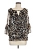 A. Byer Silver 3/4 Sleeve Blouse Size M - photo 1