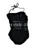 Robin Piccone Tweed Black One Piece Swimsuit Size 8 - photo 2