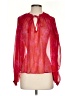 MNG Red Long Sleeve Blouse Size 2 - photo 1