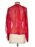 MNG Red Long Sleeve Blouse Size 2 - photo 2
