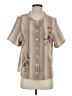 BonWorth Tan Short Sleeve Blouse Size XS - photo 1