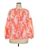 Per Una 100% Cotton Orange 3/4 Sleeve Blouse Size 18 - photo 1