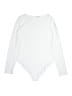MANGOPOP Collection Solid White Bodysuit Size M - photo 1
