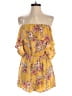 Chelsea & Violet 100% Polyester Floral Yellow Tan Romper Size XS - photo 1