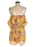 Chelsea & Violet 100% Polyester Floral Yellow Tan Romper Size XS - photo 2