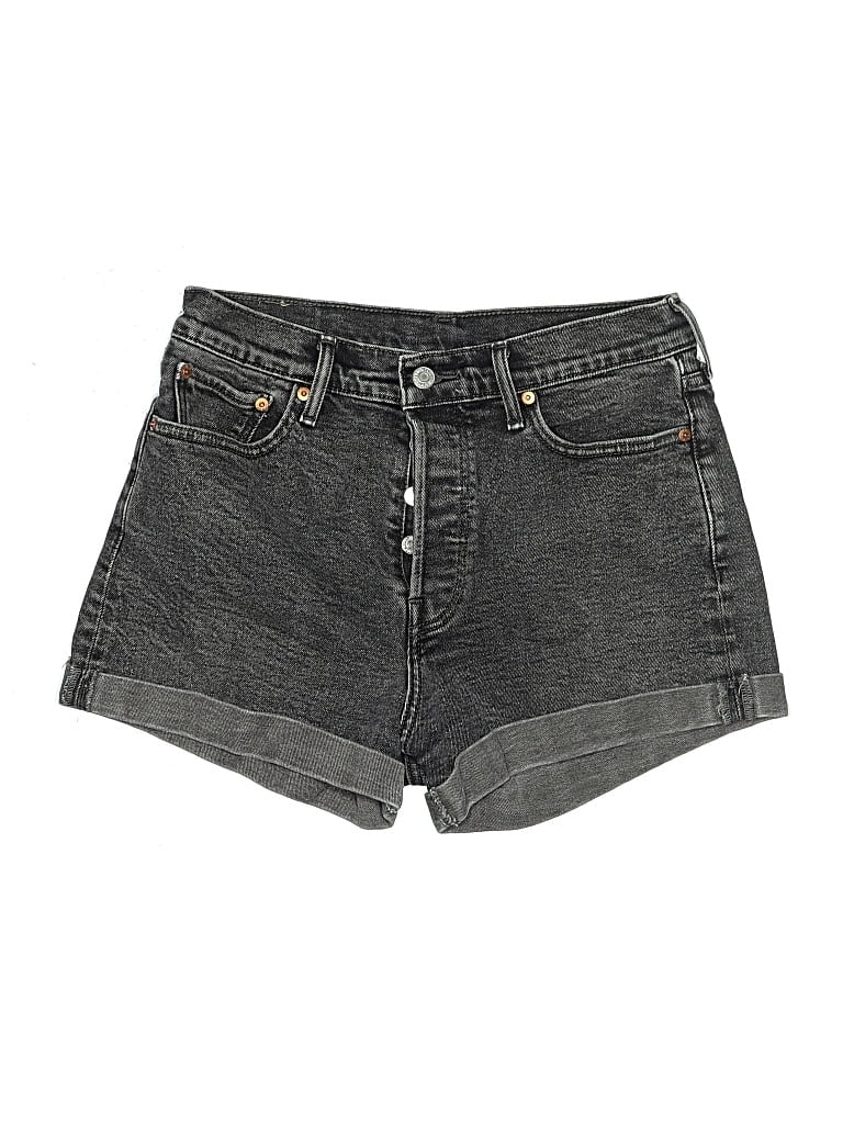 Pre-owned Levi's Denim Shorts In Gray