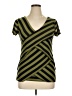 Verve Ami 100% Polyester Stripes Green Short Sleeve Top Size XL - photo 1