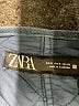Zara 100% Polyester Argyle Blue Jacket Size S - photo 6