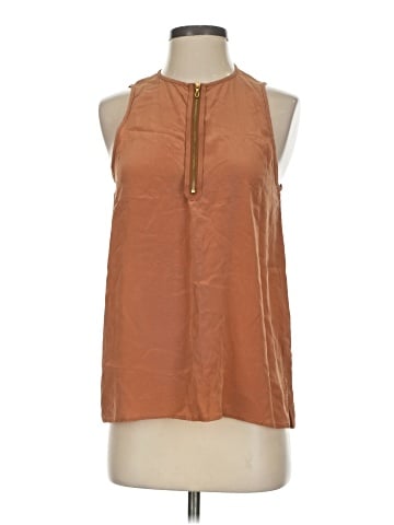 Vince. Sleeveless Silk Top (view 1)