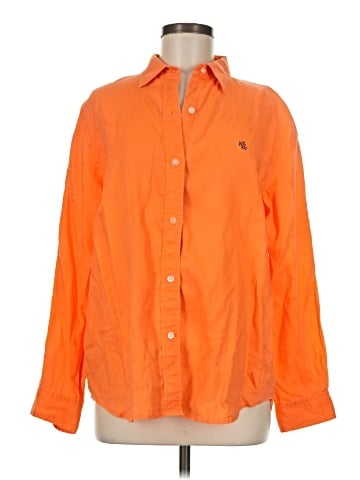 Lauren by Ralph Lauren Long Sleeve Button-Down Shirt (view 1)