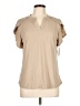 Cure Tan Short Sleeve Blouse Size L - photo 1
