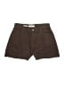 MNG Solid Brown Denim Shorts Size 4 - photo 1
