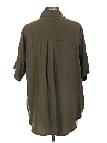 OAT 3/4 Sleeve Button-Down Shirt (view 2)
