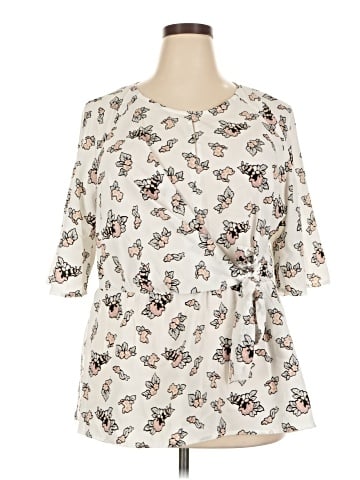 Lane Bryant Outlet Short Sleeve Blouse (view 1)