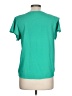Mine 100% Polyester Teal Short Sleeve Blouse Size L - photo 2