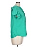 Mine 100% Polyester Teal Short Sleeve Blouse Size L - photo 4
