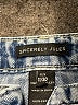 Sincerely Jules 100% Cotton Stripes Blue Jeans Size 29 waist - photo 7