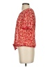 Madewell 100% Polyester Red Crinkled Button-Back Tie Tee in Full Bloom Size XS - photo 5