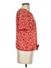 Madewell 100% Polyester Red Crinkled Button-Back Tie Tee in Full Bloom Size XS - photo 4