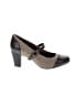 Clarks Tweed Brown Heels Size 7 1/2 - photo 1