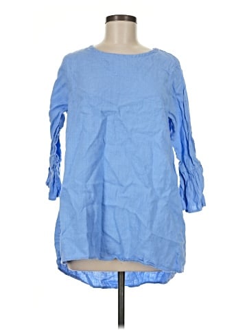 Crown Linen Designs 3/4 Sleeve Blouse (view 1)
