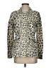 Velvet 100% Cotton Animal Print Silver Jacket Size S - photo 1