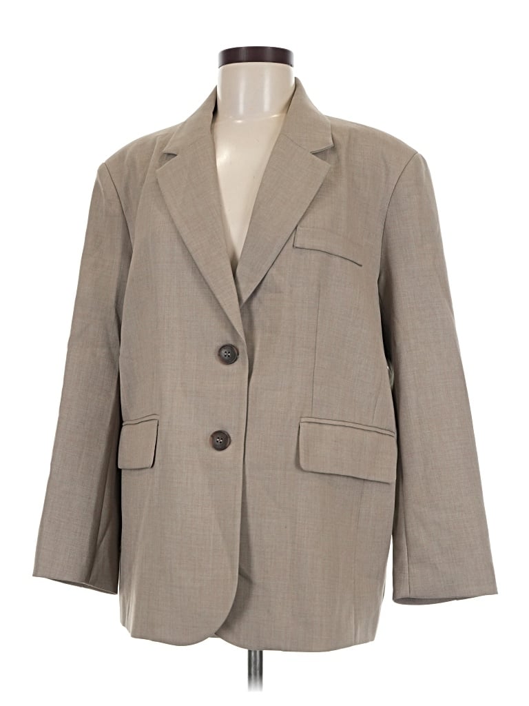 Assorted Brands Blazer Jacket In Tan