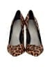 1.State 100% Leather Animal Print Brown Heels Size 7 1/2 - photo 2