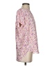 Pleione 100% Polyester Floral Pink Short Sleeve Blouse Size S - photo 4