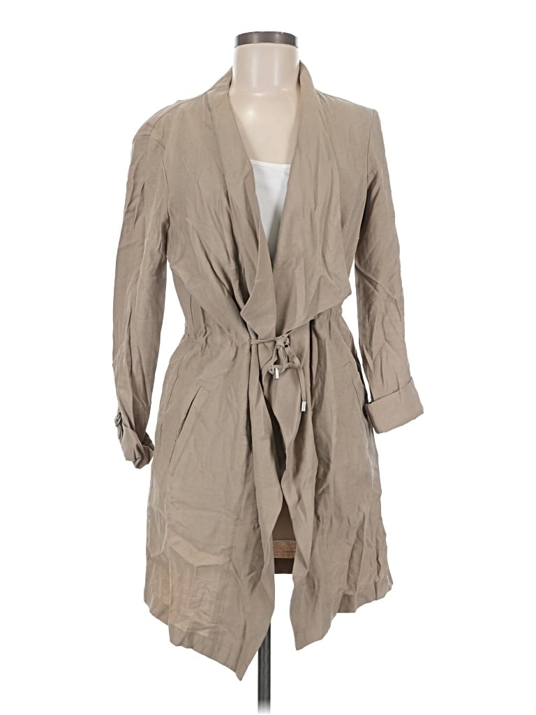Nicole Miller Trenchcoat In Tan