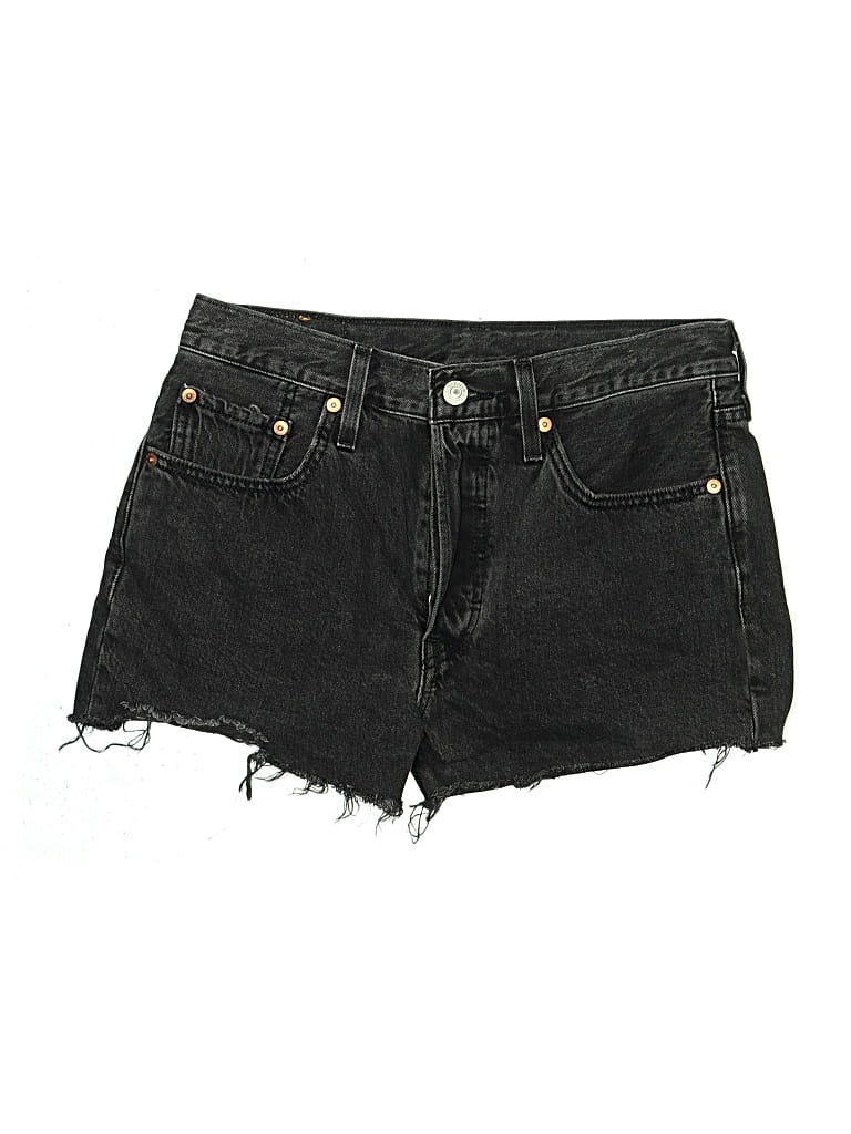 Pre-owned Levi's Denim Shorts In Black