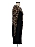 Milly Animal Print Black Cocktail Dress Size S - photo 4