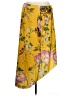 ASOS 100% Polyester Floral Yellow Casual Skirt Size 14 - photo 1